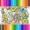 Flower Color Adult Coloring Book for Stress Relief