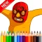 Kids Coloring Wrestling Book For WWE 2k17 & 2k18