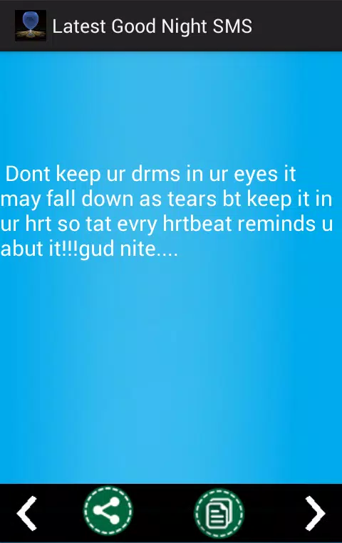 Latest Good Night SMS Screenshots