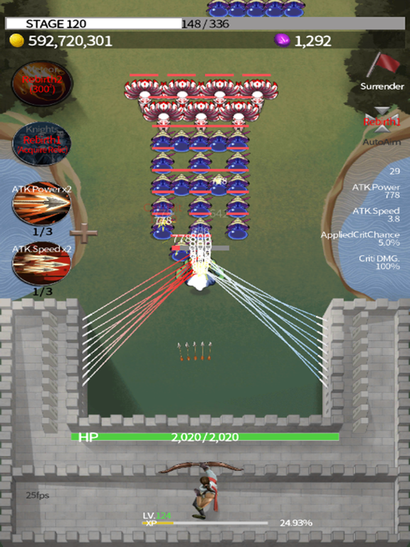 Castle Defense-Raising Archer iPad  Screenshots