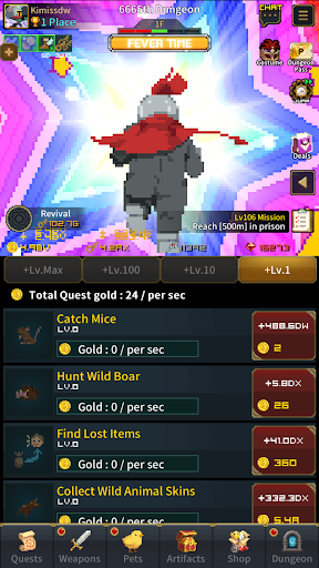 Retro Hero Mr Kim : Idle RPG Screenshots