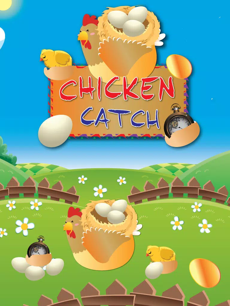 Chicken Catch - Falling Eggs From The Sky iPad Screenshots