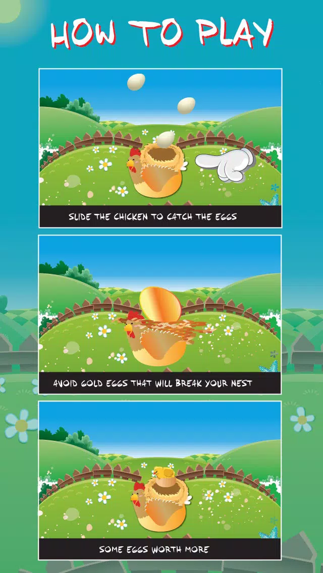 Chicken Catch - Falling Eggs From The Sky Screenshots