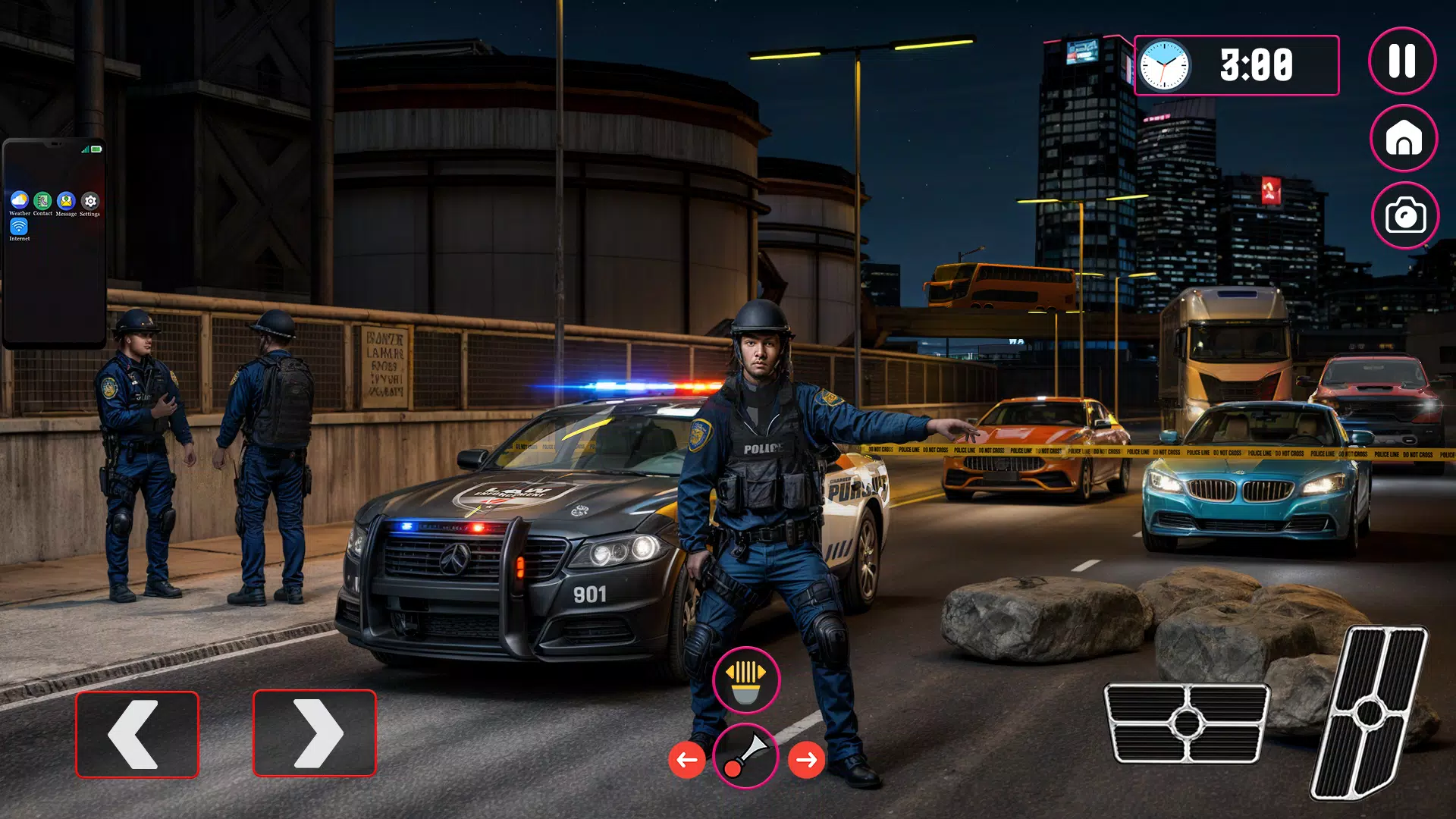 Capturas de tela do Police Cop: Car Chase Games 3D
