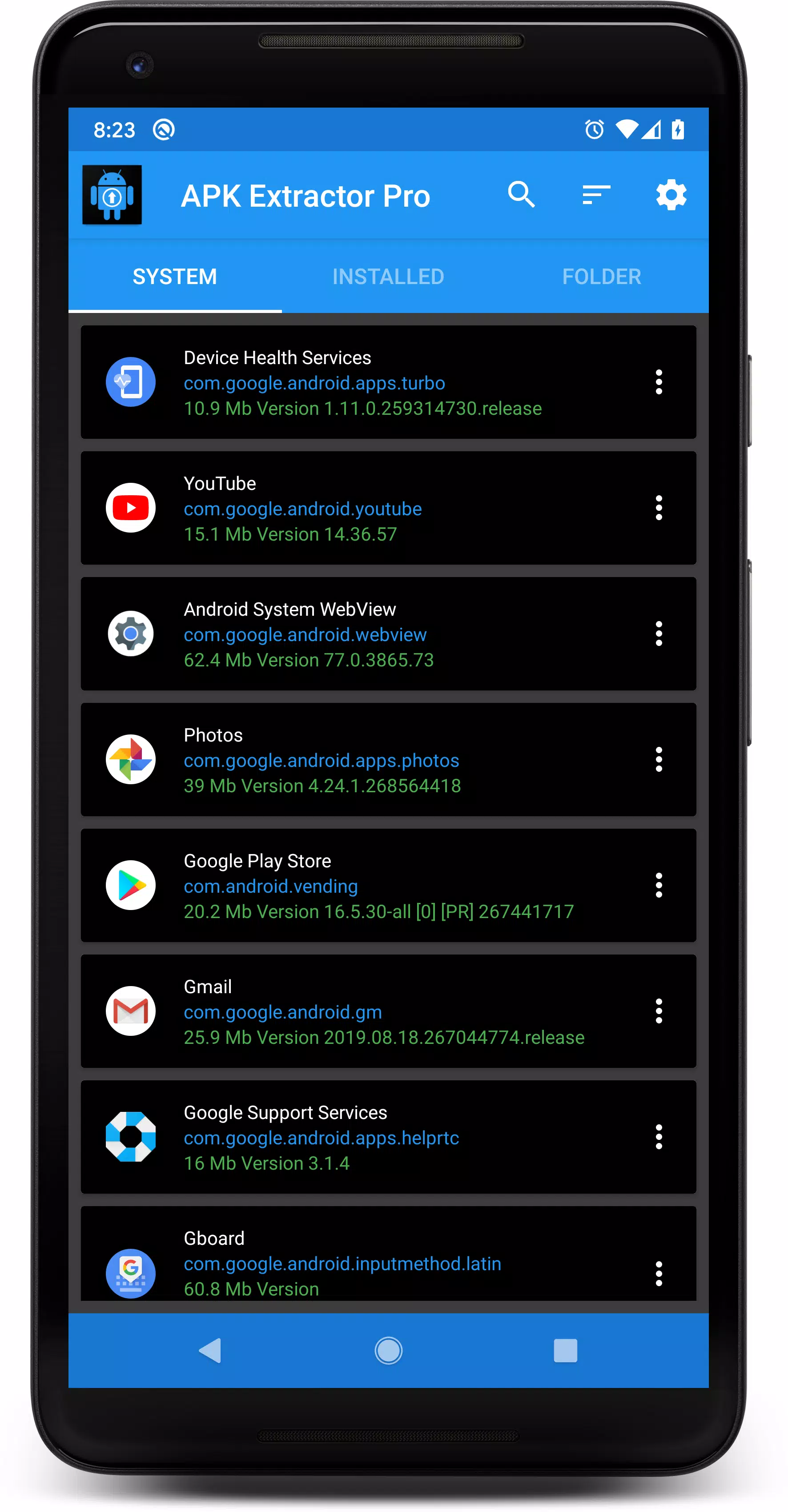 APK Extractor Pro Screenshots