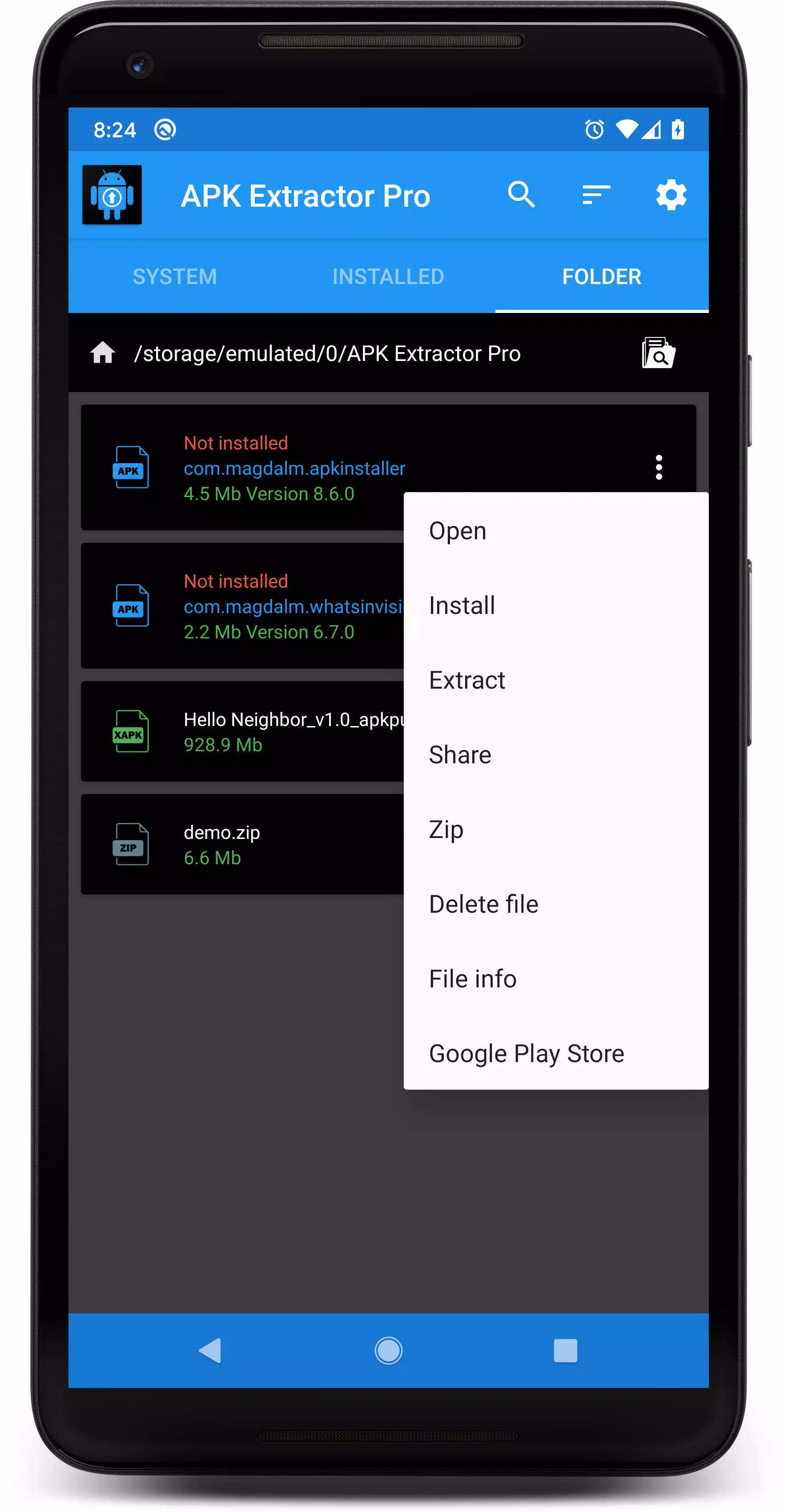 APK Extractor Pro Screenshots