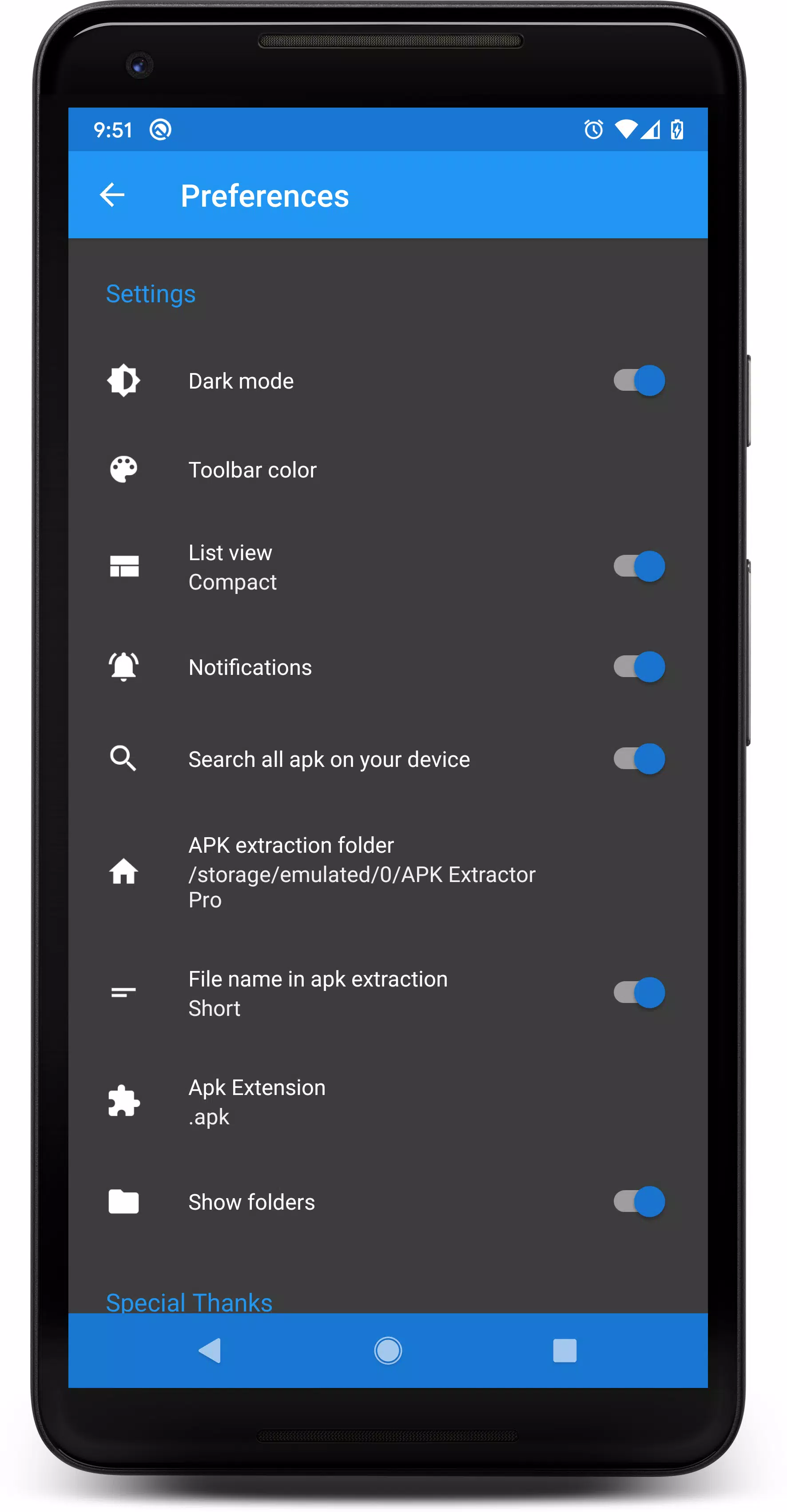 APK Extractor Pro Screenshots