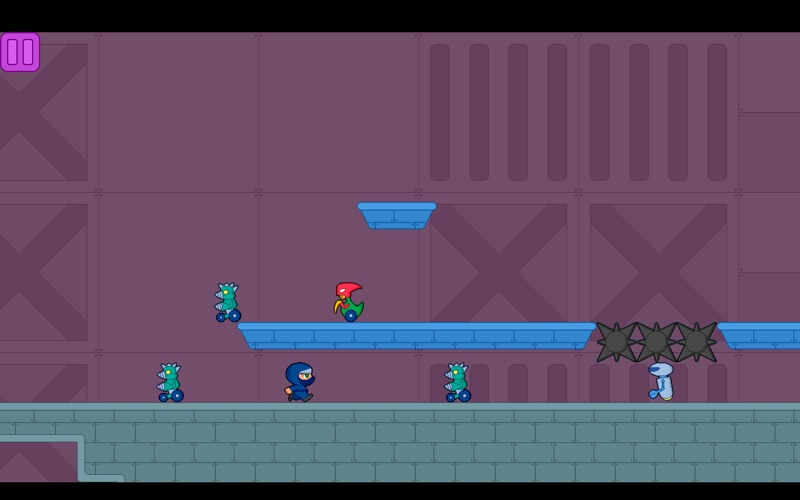 Tangkapan skrin Villagers vs Robots Run