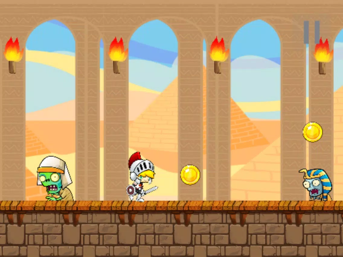 Knight Escape Egyptian Zombie Land iPad Screenshots