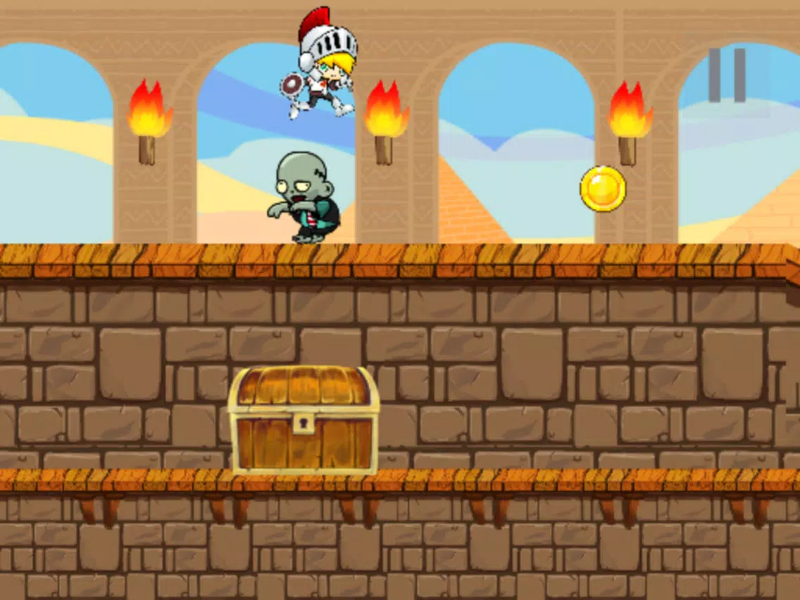 Knight Escape Egyptian Zombie Land iPad Screenshots