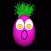 Purple Egg Face Sticker Pack
