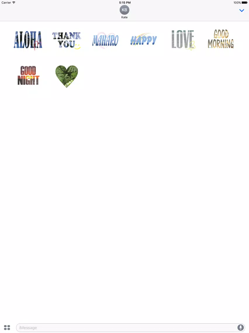 Hawaii Sticker iPad Screenshots