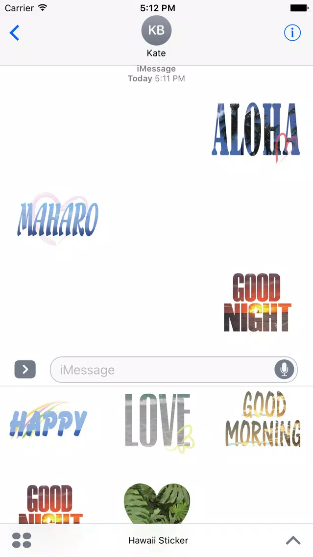Hawaii Sticker Screenshots