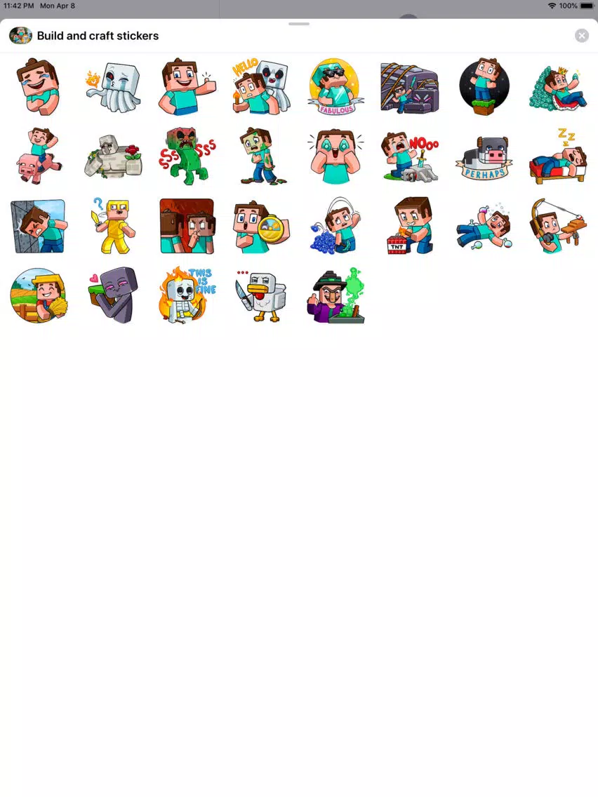 Build Block & Craft stickers iPad Screenshots