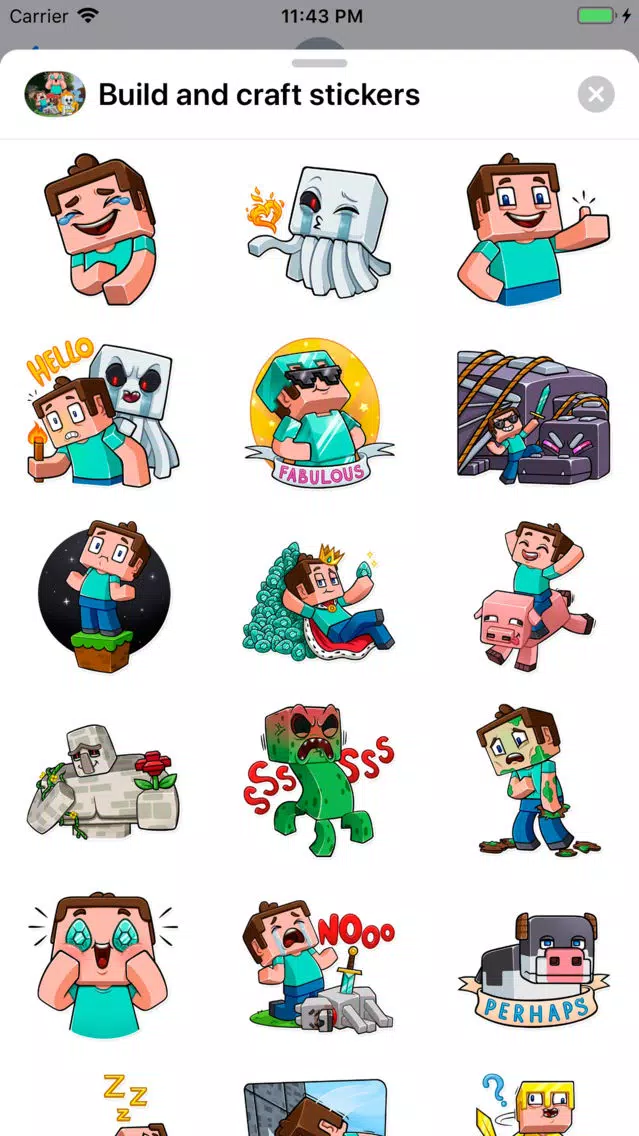 Build Block & Craft stickers Screenshots