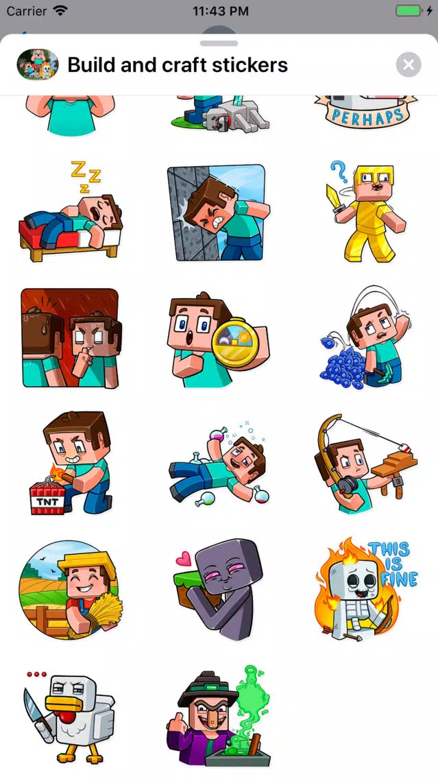 Build Block & Craft stickers Screenshots