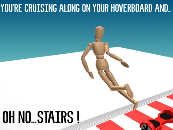 Hoverboard Stairs Accident iPad 應用截圖