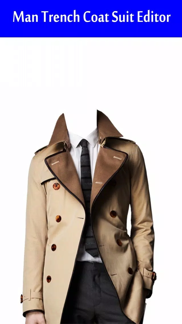 Man Trench Coat Suit Editor Screenshots
