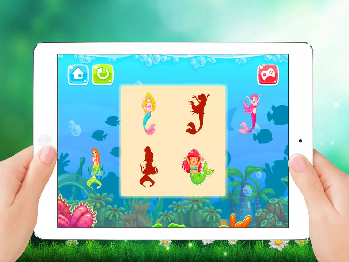 Mermaid Drag Drop and Match Shadow for kids iPad Screenshots