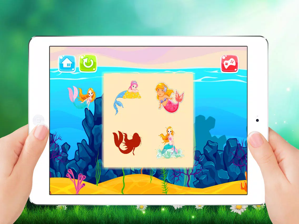 Mermaid Drag Drop and Match Shadow for kids iPad Screenshots