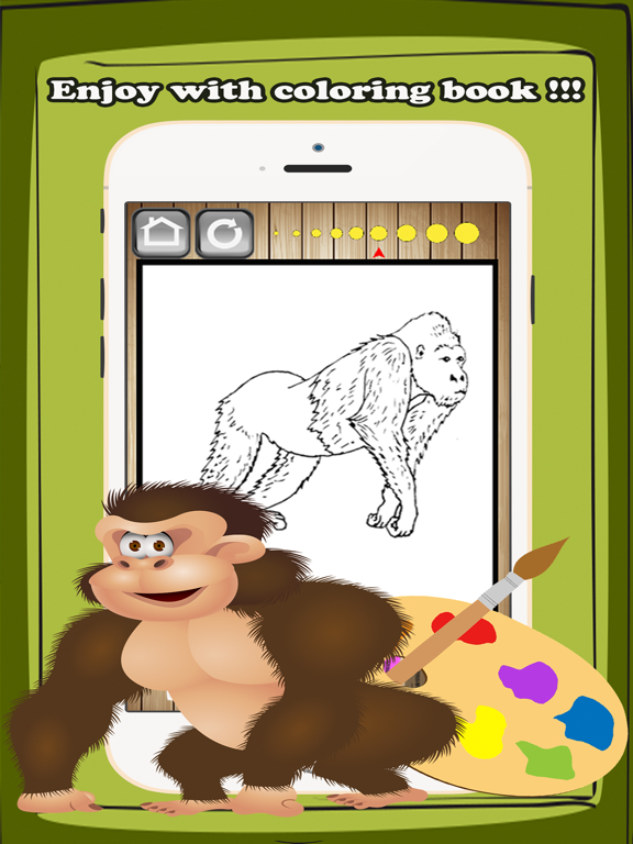 Wild Animals Coloring Book Kids Educational Games iPad स्क्रीनशॉट