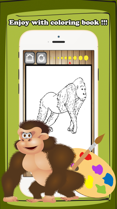 Wild Animals Coloring Book Kids Educational Games स्क्रीनशॉट