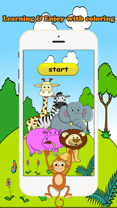 Zoo Animals Coloring Book Educational Toddler Game Screenshots