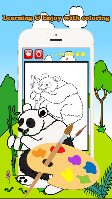 Zoo Animals Coloring Book Educational Toddler Game Screenshots