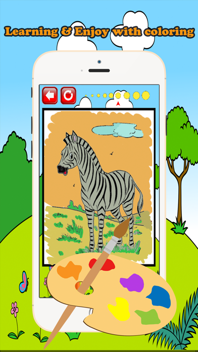Zoo Animals Coloring Book Educational Toddler Game Screenshots