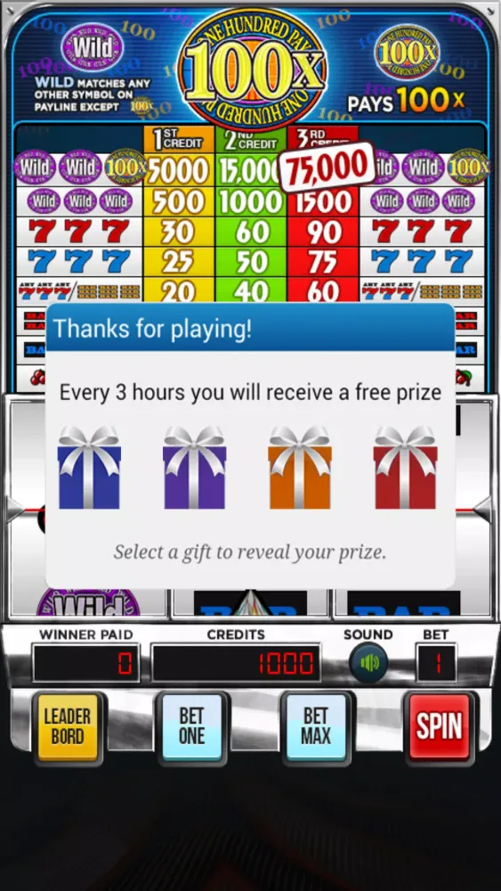 One Hundred Deluxe Slot Screenshots