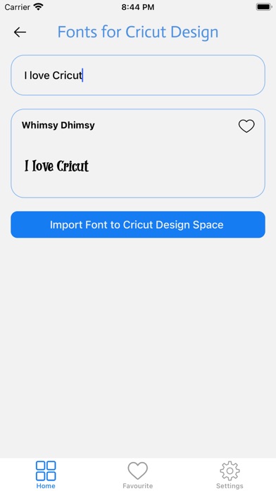 Fonts for Cricut Design Screenshots