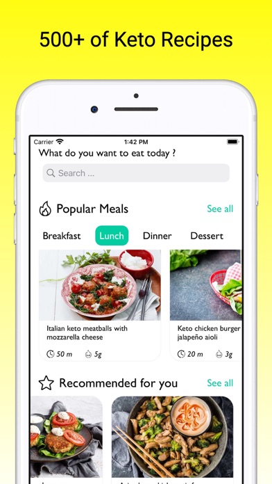Keto Diet Meal Plans Screenshots