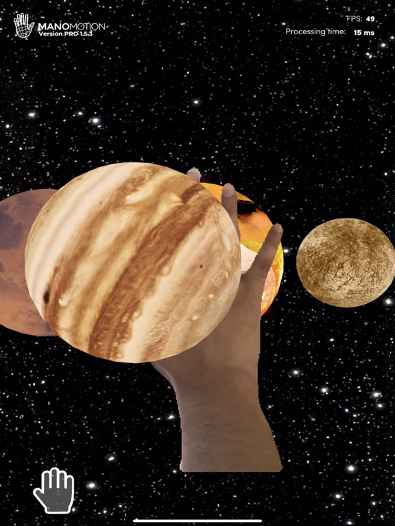 ManoMotion Hand Occlusion iPad Screenshots