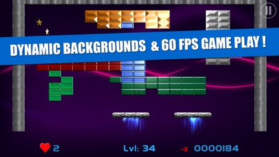 Capturas de tela do Xtreme Brick Breaker