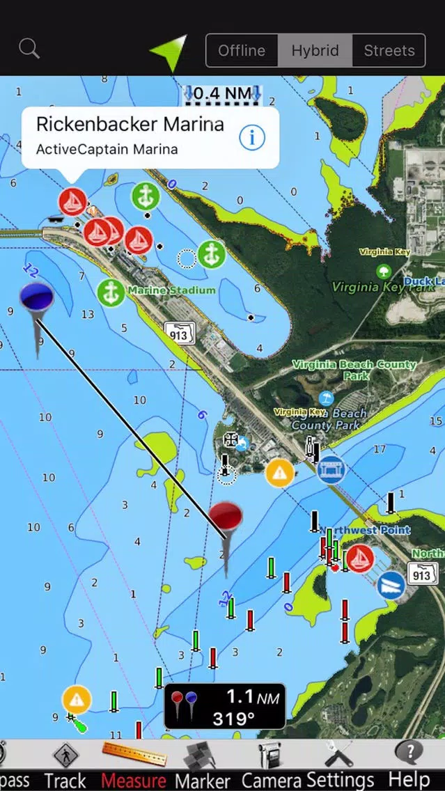 New Jersey GPS Nautical Charts Screenshots