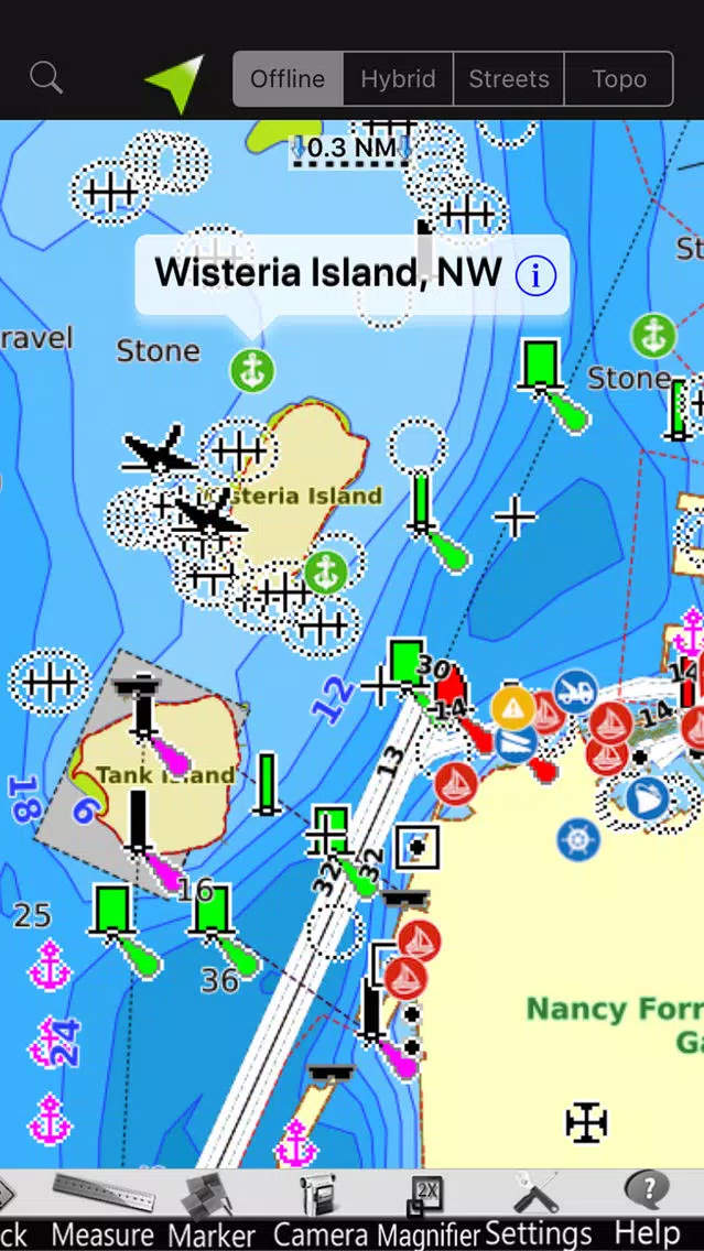 New Jersey GPS Nautical Charts Screenshots