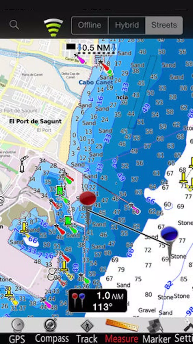 Valencia GPS Nautical charts Screenshots