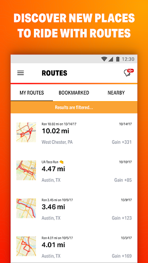 Map My Ride GPS Cycling Riding Screenshots