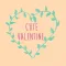 Cute Valentine's Day Hand Drawn Message Stickers