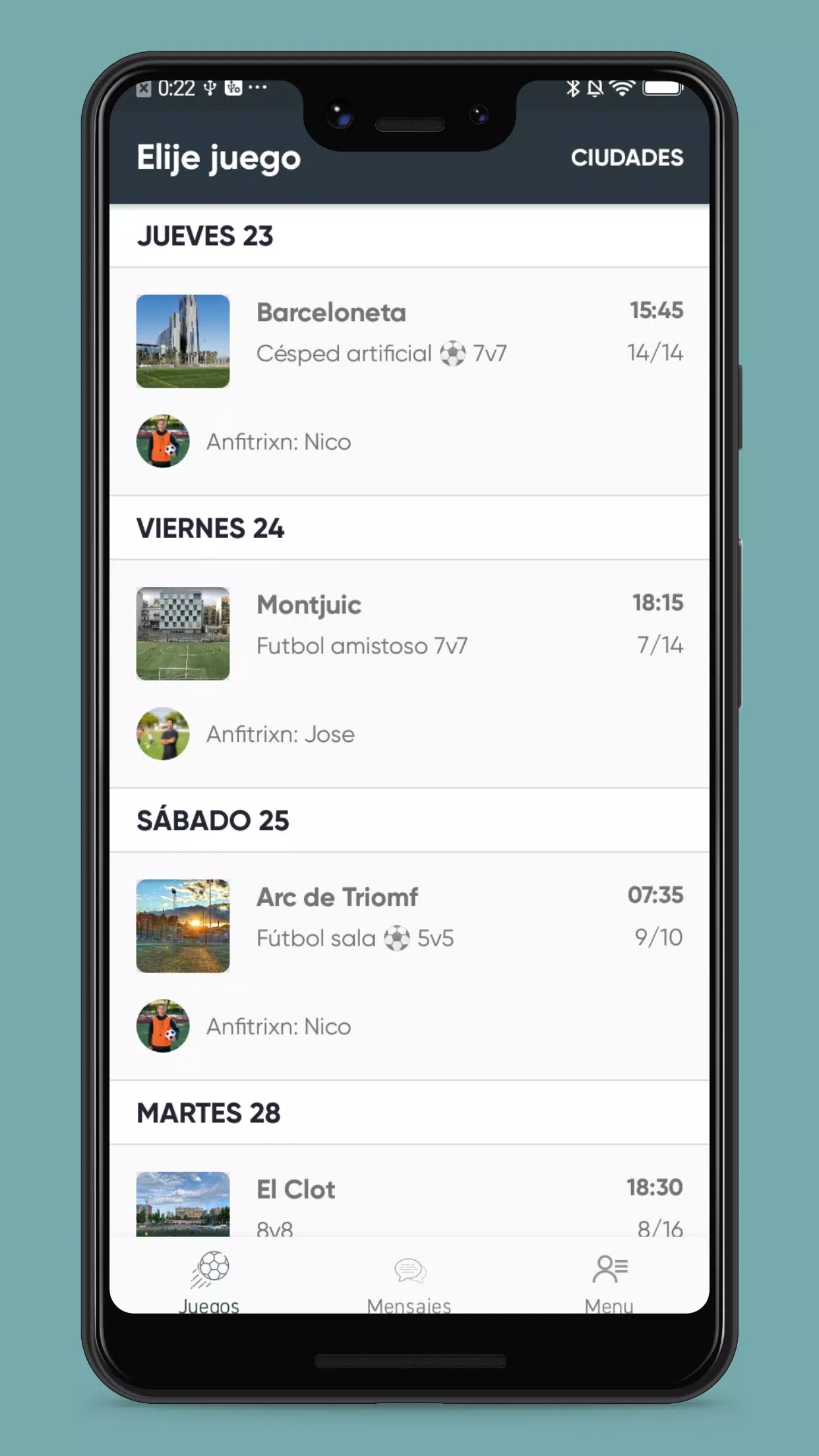 Calidosos - Fútbol amistoso Screenshots