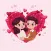 Animated Couple Love Stickers