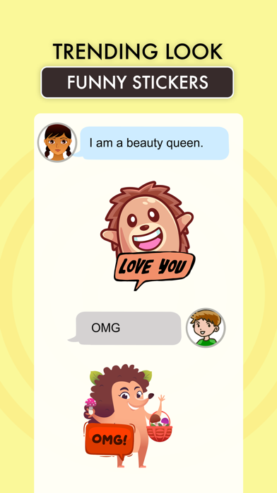 Animated HEDGEHOG Stickers Pac Screenshots