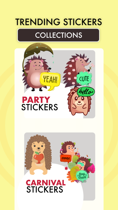 Animated HEDGEHOG Stickers Pac Screenshots