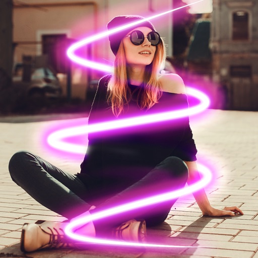 Neon Photo Editor Spiral Photo Neon Photo Editor Spiral Photo
