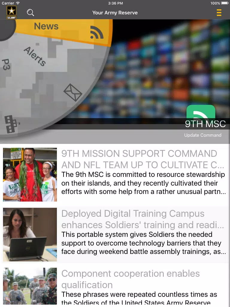 Your Army Reserve iPad Screenshots