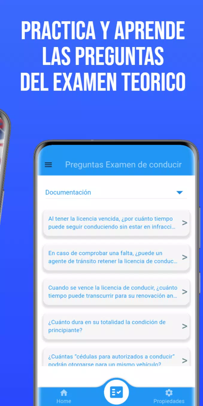 Preguntas examen de conducir Screenshots