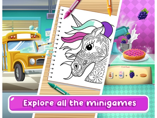 My School Mini Games iPad Screenshots
