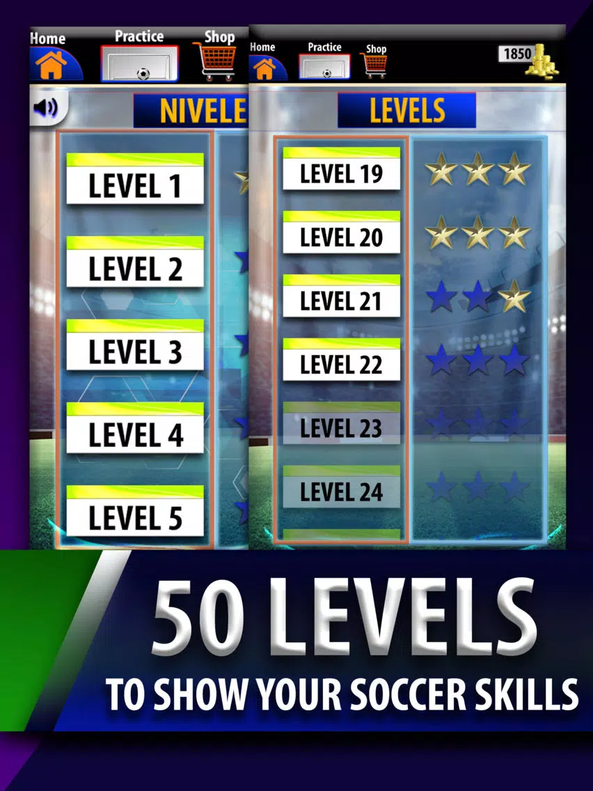 Tangkapan skrin Real Free Kicks 3D Soccer Game iPad