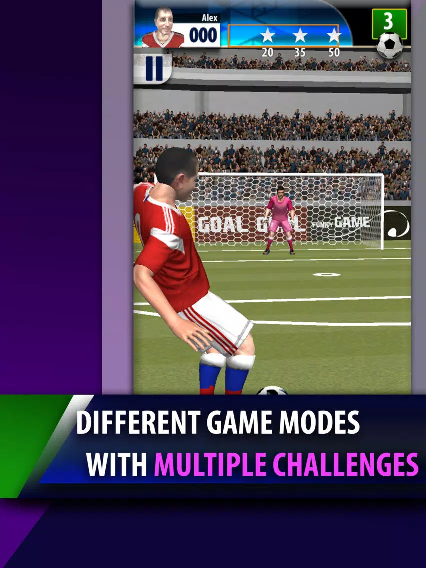 Tangkapan skrin Real Free Kicks 3D Soccer Game iPad