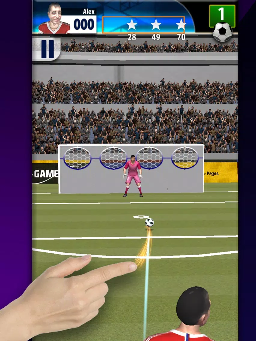 Tangkapan skrin Real Free Kicks 3D Soccer Game iPad